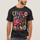 Cinco de Mayo Tee, Mexican Taco Guitar Fiesta Tシャツ (正面)
