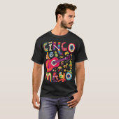Cinco de Mayo Tee, Mexican Taco Guitar Fiesta Tシャツ (正面フル)