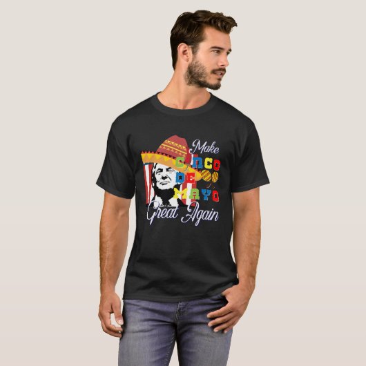 Cinco De Mayo Tequila Tacos Mexican Beer Happy Cin Tシャツ (正面フル)