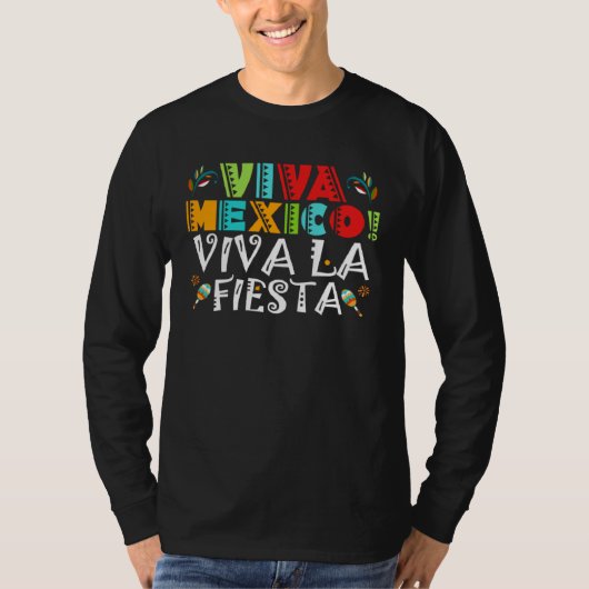 Cinco De Mayo Viva Mexico Viva La Fiesta Fiesta 5 Tシャツ (正面)