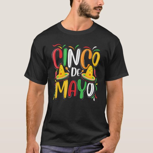 Cinco De Mayo Women Men Mexican Party 5 De Mayo Tシャツ (正面)