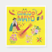 Cinco De Mayo yellow スタンダードランチョンナプキン (正面)