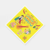 Cinco De Mayo yellow スタンダードランチョンナプキン (角)