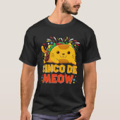 Cinco De Meo  Mexican Cat Cinco De Mayo Costume Ta Tシャツ (正面)