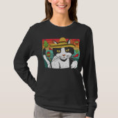 Cinco de Meow Cat Mexico Pride Mexican Cinco De M Tシャツ (正面)