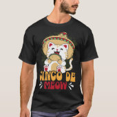 Cinco de Meow Cat Mexico Pride Mexican Cinco De Ma Tシャツ (正面)
