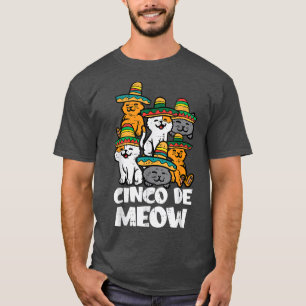 Cinco De Meow Cats子猫かわいいCinco De Mayo Women Tシャツ