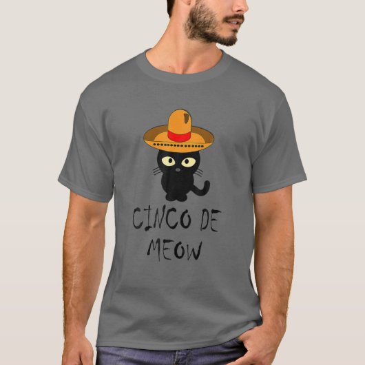 Cinco De Meow - Cute Cat For Women Men Cinco De Ma Tシャツ (正面)
