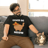 CINCO DE MEOW FUNNY CAT T-SHIRT T-SHIRTS Tシャツ