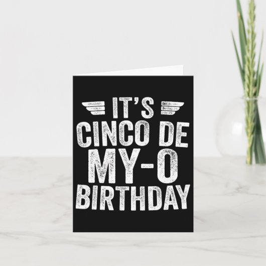 Cinco De My-o誕生日シャツCinco De Mayo Pa カード (正面)