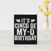 Cinco De My-o誕生日シャツCinco De Mayo Pa カード (黄色い花)