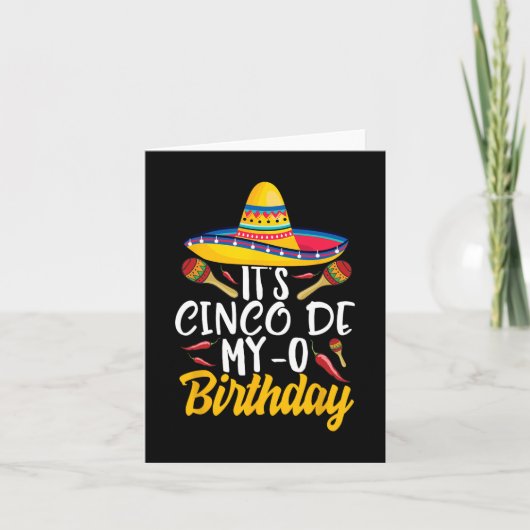 Cinco De My-o誕生日Cinco De Mayo Fiesta P カード (正面)