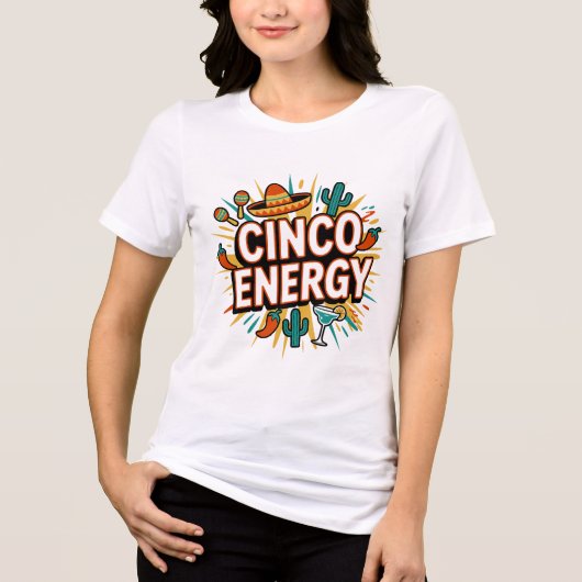 Cinco Energy Fiesta Retro T-Shirt トライブレンドTシャツ (正面)