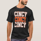 Cincy 'nati Cincinnati OhマッチングファミリカップルT Tシャツ (正面)