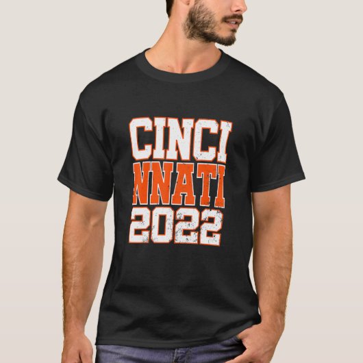 Cincy 'nati Cincinnati OhマッチングファミリカップルT Tシャツ (正面)