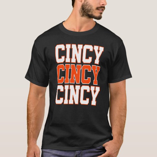Cincy 'nati Cincinnati OhマッチングファミリカップルT Tシャツ (正面)