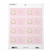 Cinderella Gold Carriage Light Pink Princess Label ラベル (フルシート)