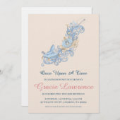 Cinderella princess birthday invitations 招待状 (正面/裏面)