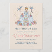 Cinderella princess birthday invitations 招待状 (正面)
