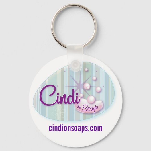 CindiOnSoaps_Keychain キーホルダー (正面)