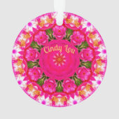 CINDY LOU ~バラ好き~ 0rnament ~アクリル~ オーナメント (裏面)