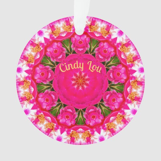 CINDY LOU ~バラ好き~ 0rnament ~アクリル~ オーナメント (正面)