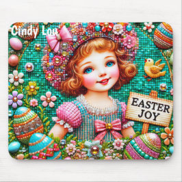 CINDY LOU ～ヴィンテージイースターガールエッグ～ マウスパッド