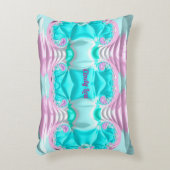 CINDY LOU ～BUCKLED UP ～アクアピンクホワイトフラクタル～ アクセントクッション (正面(垂直))