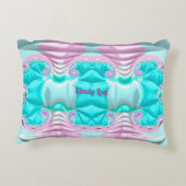 CINDY LOU ～BUCKLED UP ～アクアピンクホワイトフラクタル～ アクセントクッション (裏面)