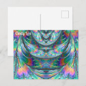 CINDY LOU～Oozingパステル～ 3Dフラクタルデザイン～ ポストカード (正面/裏面)
