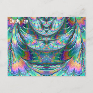 CINDY LOU~Oozingパステル~ 3Dフラクタルデザイン~ ポストカード