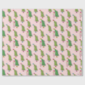 Cindy-Lou Whoとクリスマスツリーパターン ラッピングペーパー (フラット)