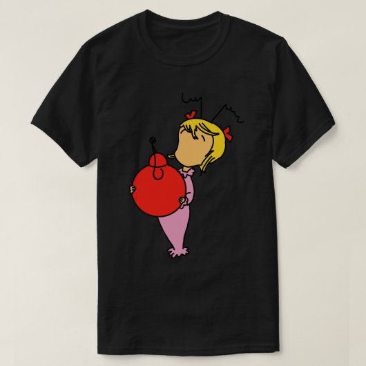 Cindy Lou Whoステッカー Tシャツ (デザイン正面)