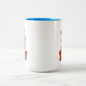 Cindy Lou Who and Max on a Present ツートーンマグカップ (中央)