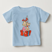 Cindy Lou Who and Max on a Present ベビーTシャツ (正面)