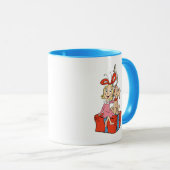 Cindy Lou Who and Max on a Present マグカップ (正面右)