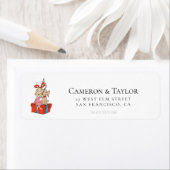 Cindy Lou Who and Max on a Present ラベル (インサイチュ)