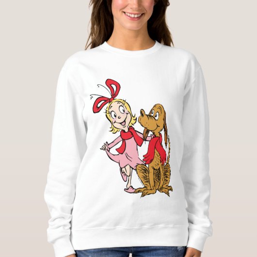 Cindy Lou Who and Max the Dog スウェットシャツ (正面)