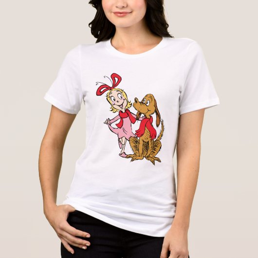 Cindy Lou Who and Max the Dog トライブレンドＴシャツ (正面)