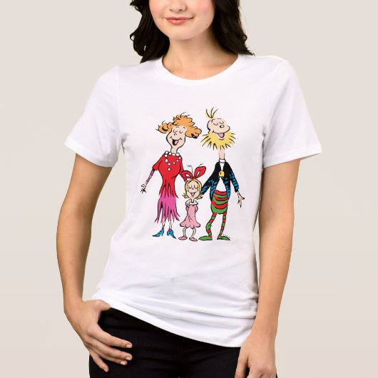 Cindy Lou Who's Family Portrait トライブレンドＴシャツ (正面)