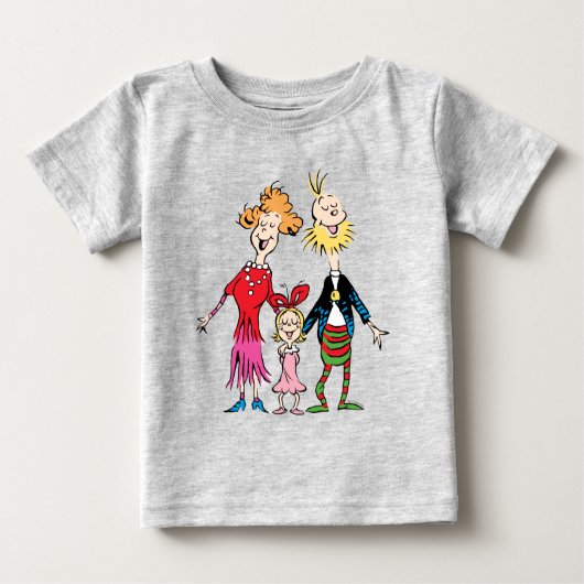 Cindy Lou Who's Family Portrait ベビーTシャツ (正面)