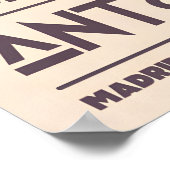 Cine Doré Madrid Poster Graphic Cinema Facade, Red ポスター (角)