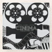 *CINEMA* ガラスコースター (正面)