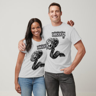 *[CINEMA]*フィルムリールTシャツ付きロゴ Tシャツ