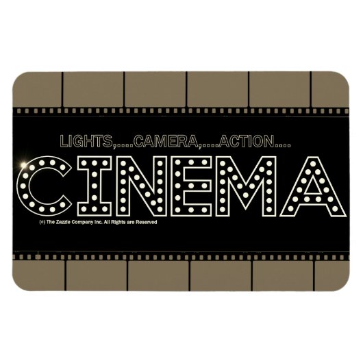 *CINEMA*フレキシブル磁石 マグネット (横)