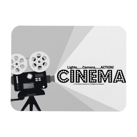 「CINEMA」フレキシブル磁石 マグネット (横)