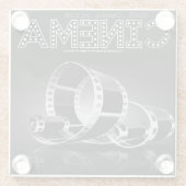 *CINEMA*ロゴ/グラフィックス・ガラス・コースター ガラスコースター (裏面)