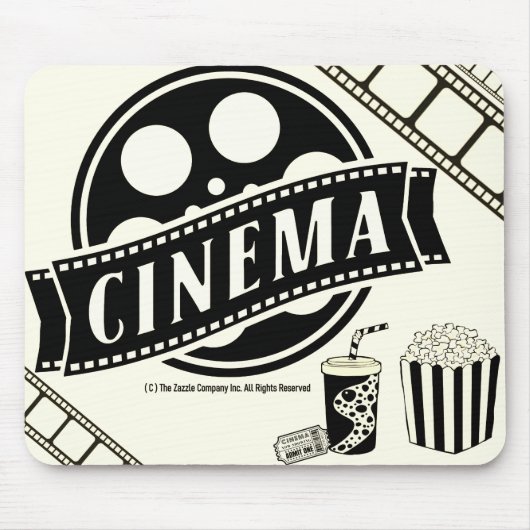 *CINEMA* ロゴ グラフィック マウスパッド (正面)