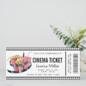 cinema ticket Invitation 招待状 (スタンド正面)