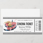 cinema ticket Invitation 招待状 (正面/裏面)